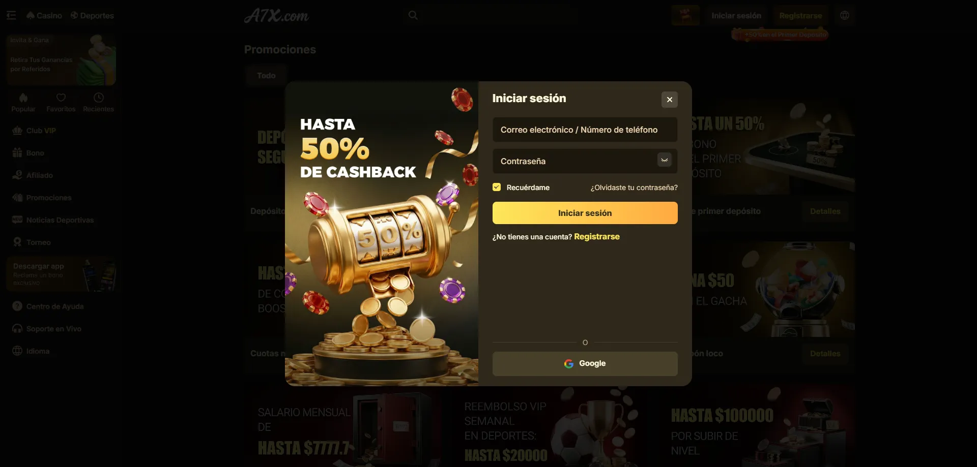 A7X Casino plataforma de juegos en línea en México 2026